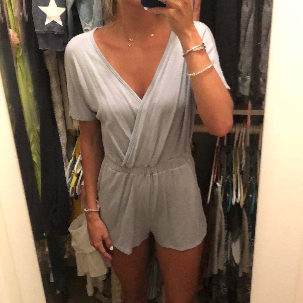 blue romper